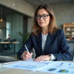 Professionnelle consultant l'indice ICC de l'INSEE pour mettre à jour des contrats de construction en 2026